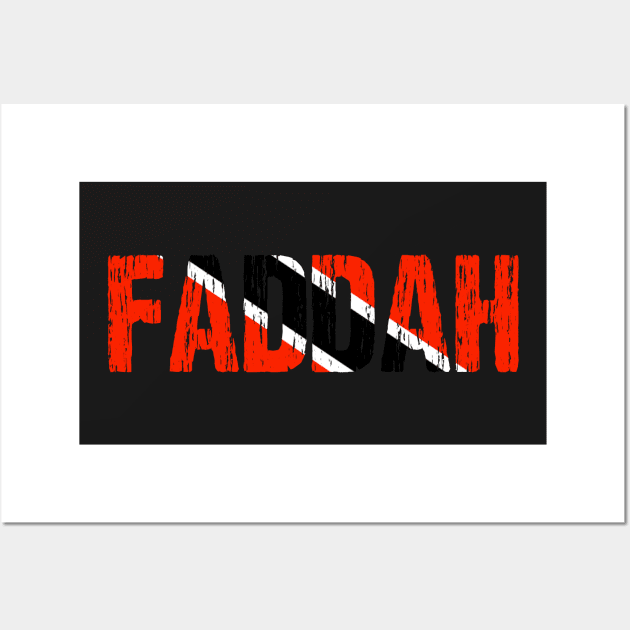 Trinidadian Tobagonian Faddah Dad Father Trinidad & Tobago Flag Wall Art by Nirvanibex